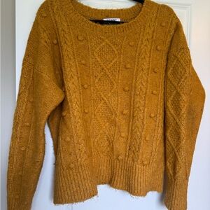 Chunky Knit Mustard Sweater
